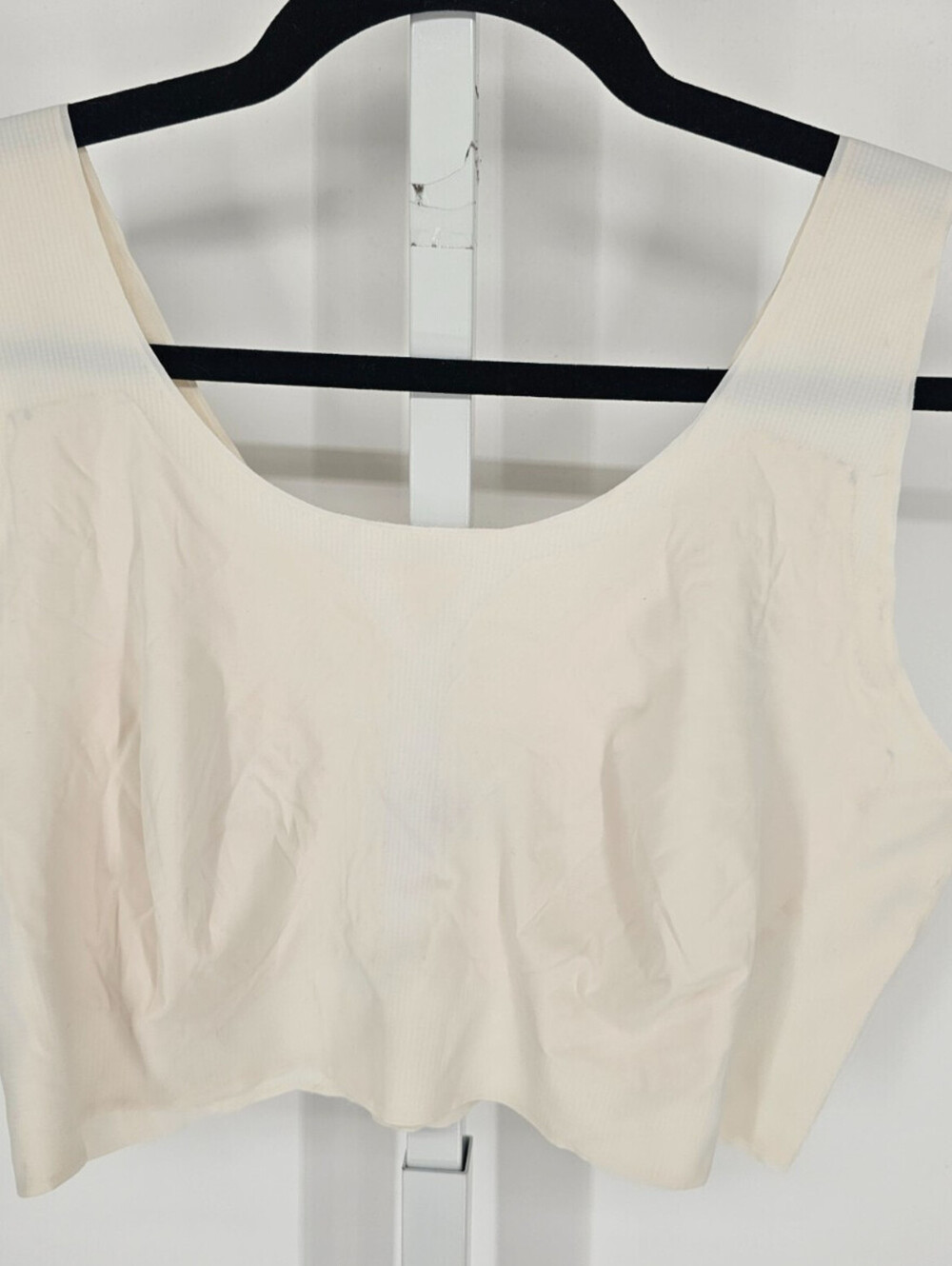 Bali Womens Sz 2XL Unlined Wire Free T Shirt Bra Ivory